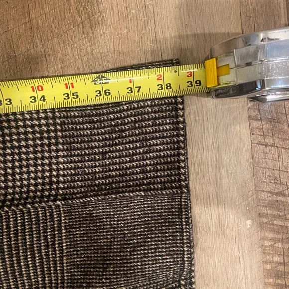 Dolce & Gabbana Wool Plaid Suit Y2K Cropped Blazer Flare Pants Made in Italy - Picture 8 of 16